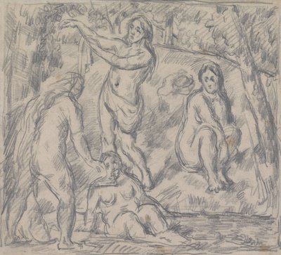 Study of Four Women Bathing by Paul Cézanne